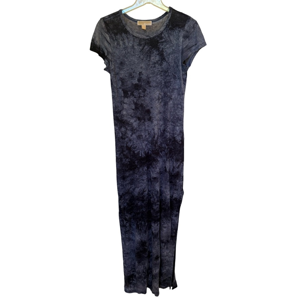 Michael Kors Blue Tie-Dye Maxi Dress
